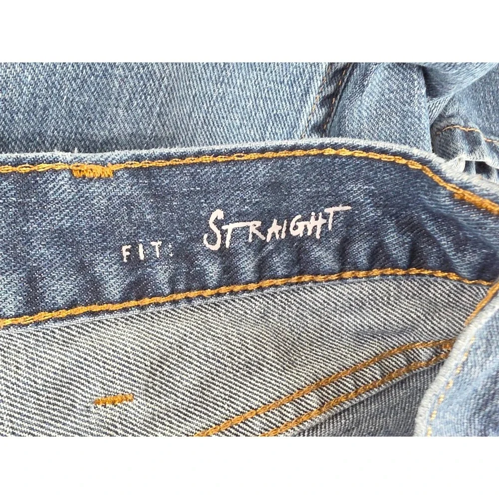 Eddie Bauer‎ Jeans 36x32 Straight Mid Rise Medium Wash Blue Denim